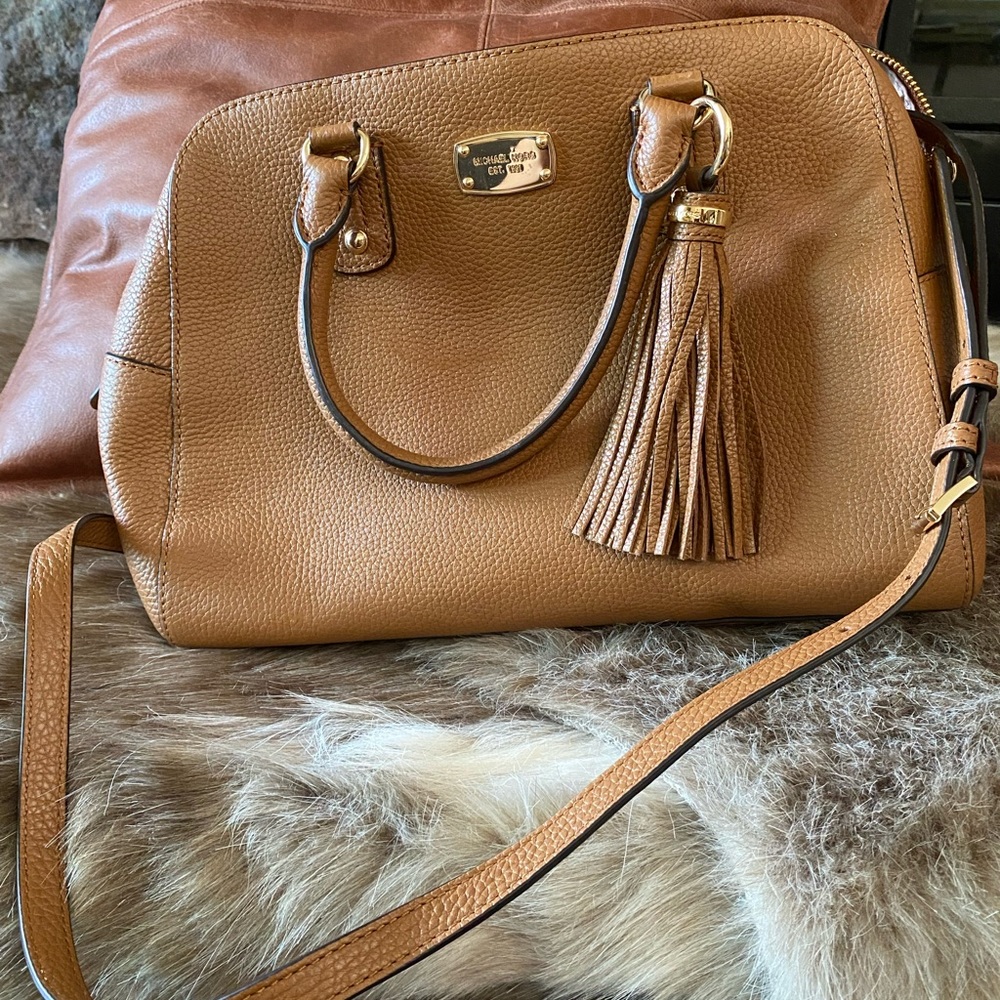 Michael Kors Cognac Leather Purse NWOT